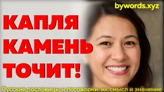 КАПЛЯ КАМЕНЬ ТОЧИТ: смысл и значение