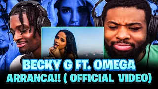 Americans FIRST TIME reacting to Becky G ft. Omega - Arranca!! (Official Music Video)