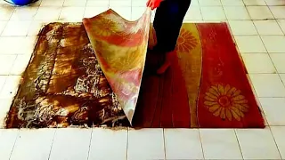 Old big dirty carpet cleaning satisfying rug cleaning ASMR