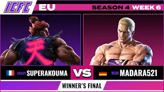 SuperAkouma (Akuma) vs. Madara521 (Geese) Winners Final - ICFC EU Tekken 7 Season 4 Week 6