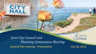 General Plan Hearing: Presentation