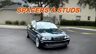 SPACERS AND STUDS INSTALL WITH ME - BMW E46 330CI