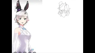 My vtuber model drawing! Streaming on REALITY