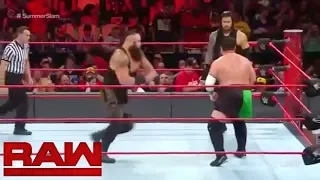 Roman Reigns vs. Braun Strowman vs. Samoa Joe - Full Match Raw, July 31, 2017