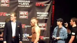 Conor McGregor UFC on Fuel 9 weigh-ins