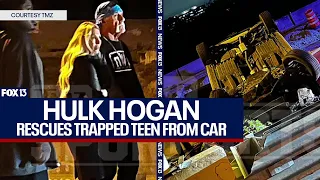 Hulk Hogan rescues teenage girl from flipped car in Tampa