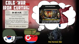 Hoi4 North Korea reunites the peninsula... Or does it? (Cold War Iron Curtain)