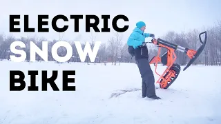 Электрический снегоход SNIEJIK. Best electric snowbike from sniejik.com