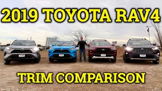 ULTIMATE 2019 Toyota RAV4 Comparison (LE, XLE, Adventure, Limited)