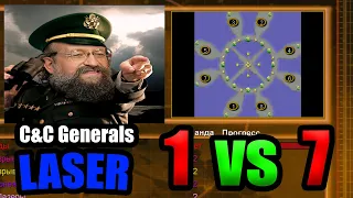 C&C Generals contra 007 Laser 1 vs 7 Hard armies  random