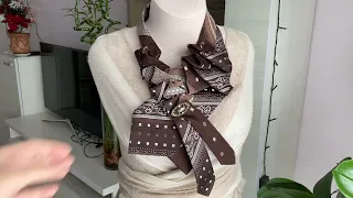 Женские украшения из галстуков