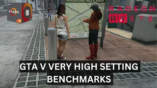 RX 570 4GB | GTA V - VERY HIGH SETTINGS | RYZEN 5 1600 | 16 GB RAM | BENCHMARKS 2023