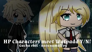 HP Characters meet Wattpad Y/N!! Gacha life skit {includes Drarry} Original