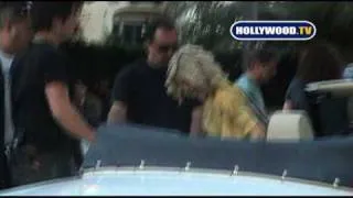 Tori Spelling on Location Filming 90210