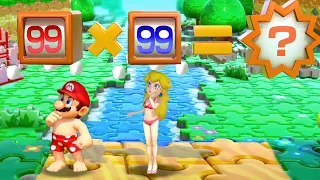 Super Mario Party Minigames - Mario Vs Luigi Vs Peach Vs Daisy (Beach Party Pack)