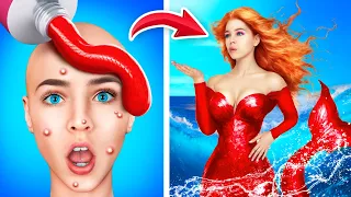 Extreme Makeover from Nerd to Mermaid! How to Become Popular in a Rich College!