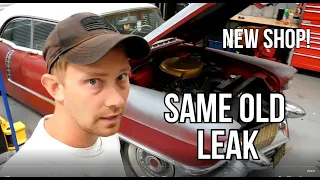 1956 Cadillac Sedan Deville Resto Video #76: Fixing The Leaky Transmission In My NEW SHOP