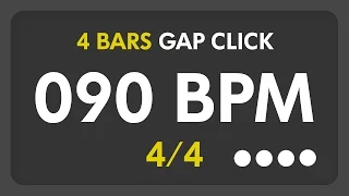 90 BPM - Gap Click - 4 Bars (4/4)