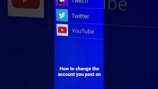 How to change what YouTube account you are posting from on PS4