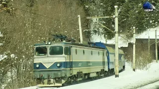 Trenuri in Zăpadă/Trains in Snow/Züge in Schnee in Predeal, România - 02 March 2018