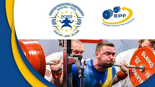 Men Open 93 kg B-group - European Open, Sub-Junior and Jr Classic Powerlifting Championships 2022