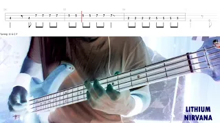 Lithium by Nirvana - Bass Cover with Tabs Play-Along