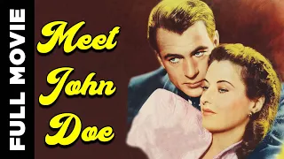 Meet John Doe | American Comedy Drama Movie | Gary Cooper, Barbara Stanwyck