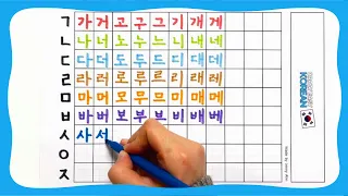 How to write Korean Alphabet (Hangeul)🔥