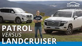 Toyota LandCruiser v Nissan Patrol 2022 Off-road Comparison @carsales.com.au