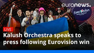 Kalush Orchestra speaks to press following Eurovision win