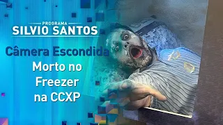 Morto no Freezer na CCXP - Dead body in the Freezer Machine Prank | Câmera Escondida (26/02/23)