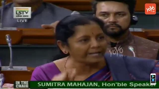 Defence Minister Nirmala Sitharaman Angry Speech In Lok Sabha | Budget Session 2019 | YOYO TV NEWS