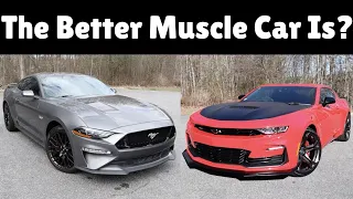 2022 Chevrolet Camaro SS 1LE vs 2022 Ford Mustang GT - Exhaust, Test Drive and Comparison