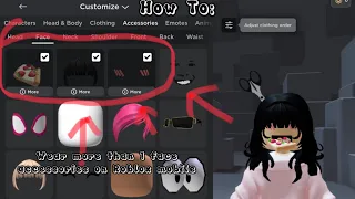 How To Wear More Than 1 Face Accessory On Roblox Mobile