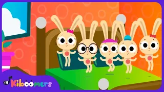 Five Little Bunnies Jumping on the Bed - THE KIBOOMERS Preschool Counting Songs