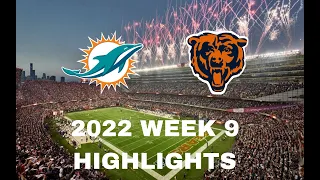 Chicago Bears vs Miami Dolphins 2022 Week 9 Highlights