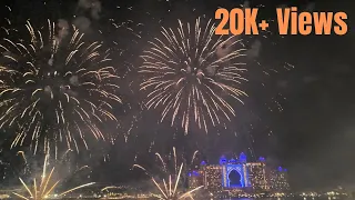 Happy new year | welcome 2024 | spectacular fireworks at Atlantis | The pointe