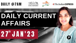 27 Jan Current Affairs 2023 | Daily Current Affairs | Current Affairs Today