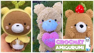 TikTok Crochet  Amigurumi  🧸 T E D D Y   B E A R  🧸  Compilation #67 | @anea_design_studio