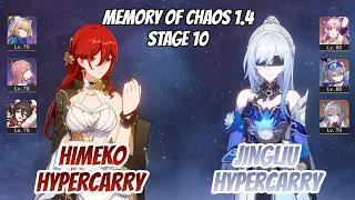 Himeko Hypercarry & Jingliu Hypercarry Memory of Chaos Stage 10 (3 Stars) | Honkai Star Rail