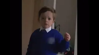 Kid tells his dad he will uppercut Santa if he keeps him on the naughty list