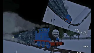 THOMAS AND THE DARKEST NITE RIDE! - THIS IS CRASH SNOW MADNESS! - TRAINZ RAILROAD SIMULATOR