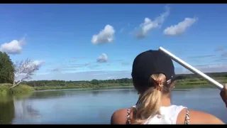 Полное видео: Сплав по реке Иня, через дикие места (32км маршрут), аисты, перекаты
