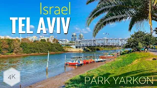 Walk in Tel Aviv, Park Yarkon, Israel Today. Video 4K. Прогулка в Тель-Авив,Парк Яркон, Израиль