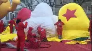 89TH ANNIVERSARY OF MACY'S 2015 THANKSGIVING DAY PARADE BALLOON INFLATION EVENT IN NEW YORK CITY.