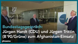 phoenix bundestagsgespräch mit Jürgen Hardt (CDU) und Jürgen Trittin (B´90/Grüne) am 25.08.21