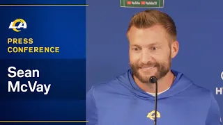 Sean McVay Addresses The Media As Rams Prepare For Sunday's Season Opener Against The Seahawks