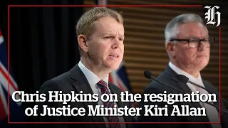 Chris Hipkins on the resignation of Justice Minister Kiri Allan | nzherald.co.nz