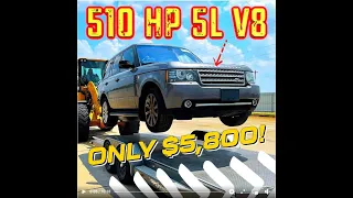 Super Cheap 510HP Supercharged Range Rover from Copart!