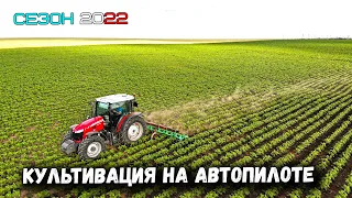 Междурядная культивация по навигации Massey Ferguson 6713